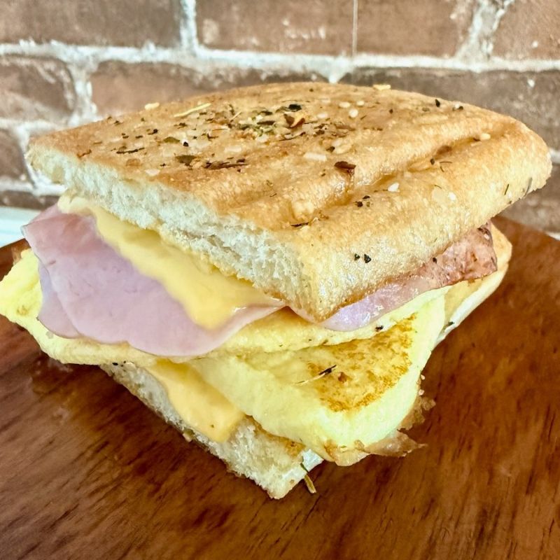 Ham Egg and Cheese Breakfast Sandwich